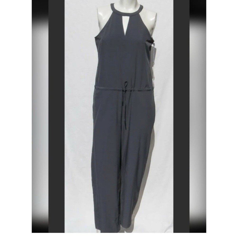 Kyodan Halter Neck Sleeveless  Romper Black  Jumpsuit Size XS Pockets